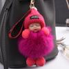 Симпатичная женская сумка-подвеска, плюшевая подвеска, кукла для сна, автомобильный брелок, подвеска, рождественский подарок