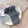 Female Spring and Autumn New Trend Cloth Standard Assorted Plaid Tube Stack Socks