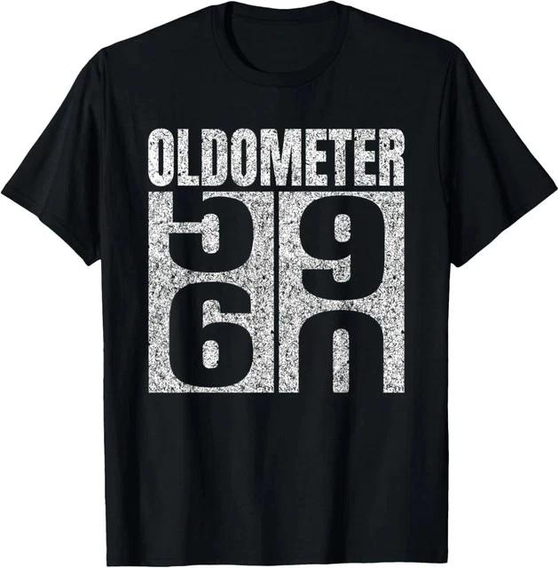 60th Birthday Oldometer 59-60 Vintage Funny Gifts Men Women Size L & XL T-Shirt