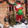 Рождественские надувные фигуры Санта-Клаус Наружные украшения Милые для газона, двора, дома