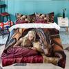 Dragon Queen's Majesty 3PCS Bedding set,Ideal for 1pc Duvet Cover And 2pcs Pillowcases Perfect for Fan gift,Ideal for Bedroom, Dormitory