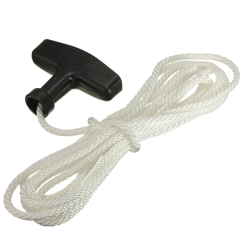High-Strength White Garden Polyester Rope Generator Handle Drawstring Start Handle Polyester Rope