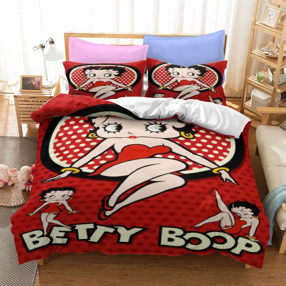 3pcsB Betty girls' duvet covers and pillowcases, home bedding sets, bedroom decorations, exquisite gifts