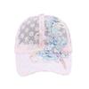White Pink Hollow Out Baseball Cap Duck Tongue Breathable Baseball Cap  Summer