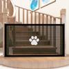 New Pet Barrier Fences Portable Folding Breathable Mesh Dog Gate Pet Separation Guard Isolated Fence Dogs Baby Safety Fence