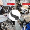 Carbon Steel Pry Bar Wrench Adaptor Head 3/8inch Interface Half Shaft Removal Tool  Auto Shop