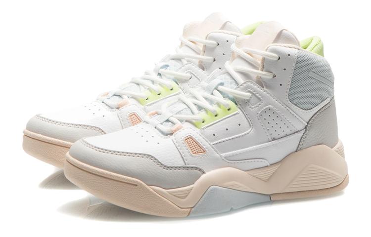 Li Ning Амортизация Нескользящие Износостойкие Дышащие Легкие Средняя высота Винтажные Баскетбольные кроссовки Женские AGBR084-1