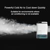 Desktop Air Conditioner Portable Fan Dual Spray Ultrasonic Atomization 3-Speed Mute Air Cooler Night Light Electric Fan for Home