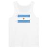 Débardeur - Drapeau de l'Argentine - Блан - 100% хлопок - Coupe ajustée - Mixte