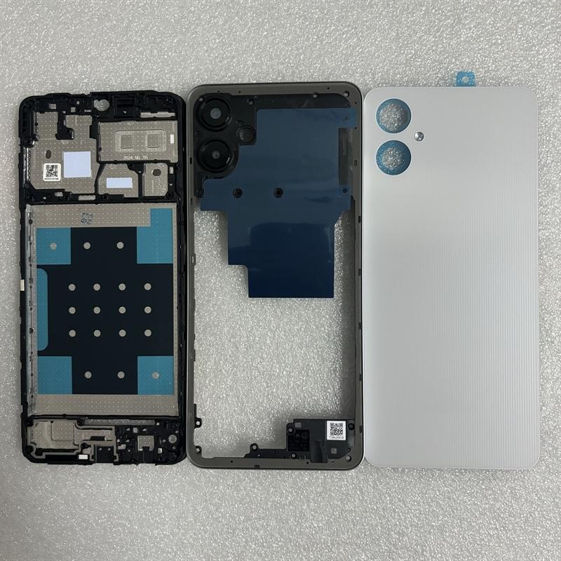 Полный корпус Для Samsung Galaxy A06 A065 Передняя часть корпуса с LCD Рамка средней части корпуса+Задняя крышка с аккумулятором Запчасти для ремонта