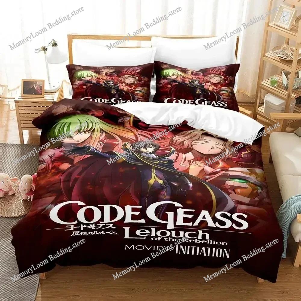 3D Печатный Аниме CODE GEASS Лелуш Комплект Постельного Белья Пододеяльник Спальный Покрывало Одеяло Односпальное Двуспальное King Size Покрывало Домашний Текстиль