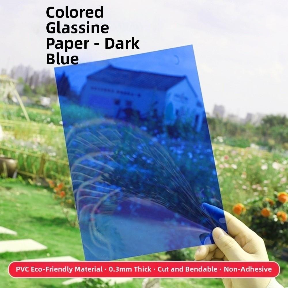 Multicolored Transparent PVC Sheet DIY Light Filter Gel Translucent Hard Sheet for DIY Projects