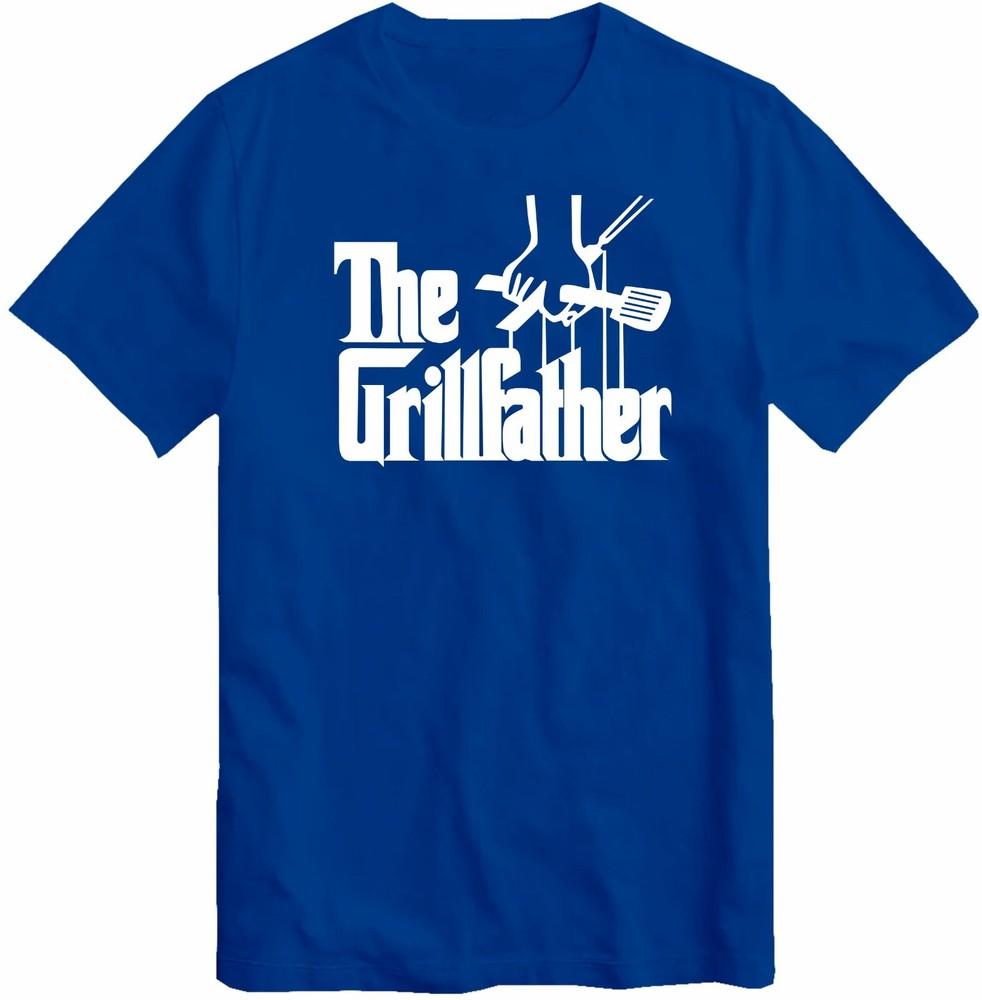 The Grillfather Bbq Lover Tshirt Gifts For Dadhusband Chef Bbq Party Top Tee