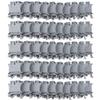 50Pcs DIN Rail Mount Terminal Screw Combination Pure Copper Terminals Block 57A 800V UK‑6N