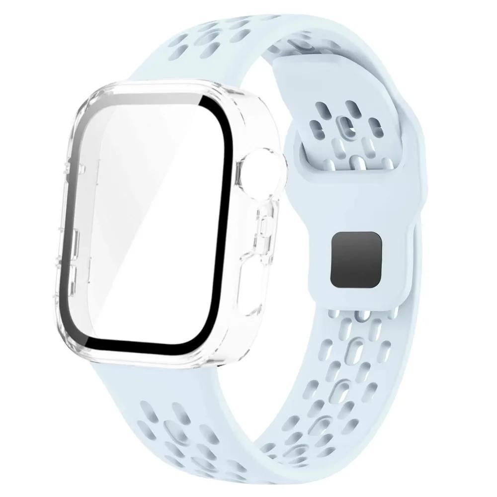 Чехол для ПК+Силиконовый ремешок Для Huawei Watch Fit 3 4 4 Pro Защитная крышка экрана Браслет Для Huawei Watch Fit 4 Pro Полный защитный корпус