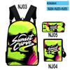 Trendy Julie and the Phantoms 3D Print 3pcs/Set pupil School Bags Laptop Daypack Backpack Inclined shoulder bag Pencil Case