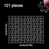 49/121/200/300Pcs Impossible Challenge Clear Blank Puzzle Relieve Stress Decompression Game