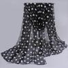 New Fashion Print Design Women Silk Scarf Shawl Elegant Headscarf Convinient Bandage Hijabs Chiffon Muslim Wrap Scarves