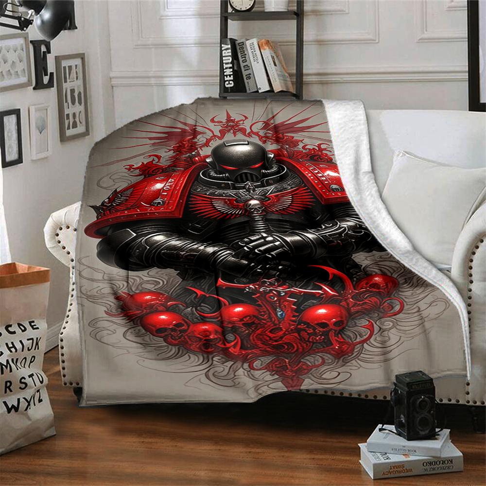 Warhammer 40k Theme Printed Blanket - Perfect for Couch, Bed, Travel & Outdoor Use | Machine Washable, Cozy & Durable.