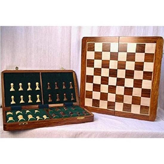 Деревянный складной магнитный шахматный набор ручной работы с дополнительными магнитными фигурами и дополнительными королевами для 2 игроков, детей и взрослых