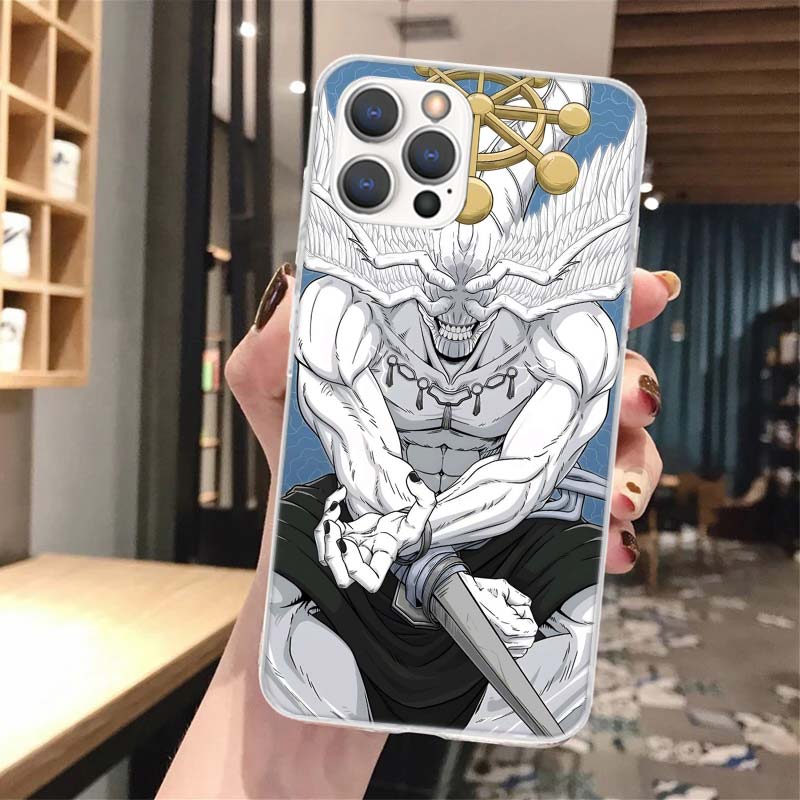 Kaisen J-Jujutsu Сукуна Махорага Мягкий чехол для телефона для iPhone 17 Air 16 16E 15 14 Plus 13 Mini 12 11 Pro Max X XR XS 7 8 + SE 2020
