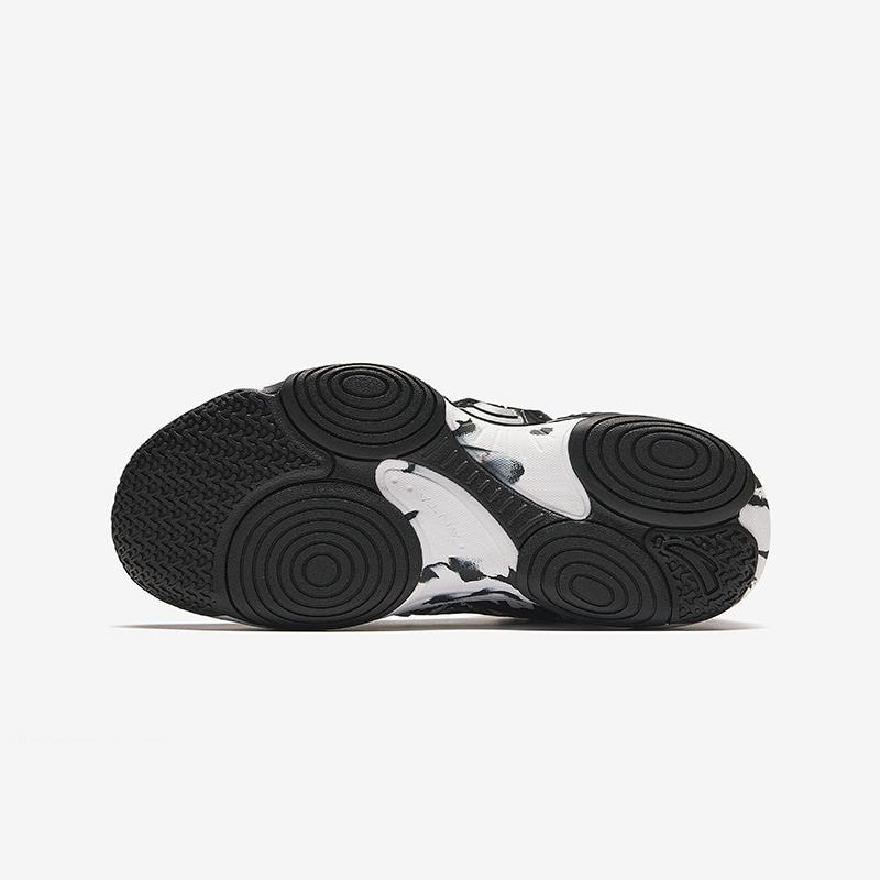 Anta Баскетбольные кроссовки Kids Asymmetric 4.0, удобные, универсальные, нескользящие, прочные, средней высоты, детские кроссовки, цвет черный, белый 312431121-4