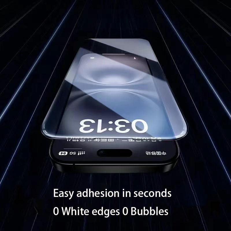 Защитная пленка для экрана iPhone 16 Pro HD, твердость 9H, ударопрочная, с защитой от отпечатков пальцев и царапин