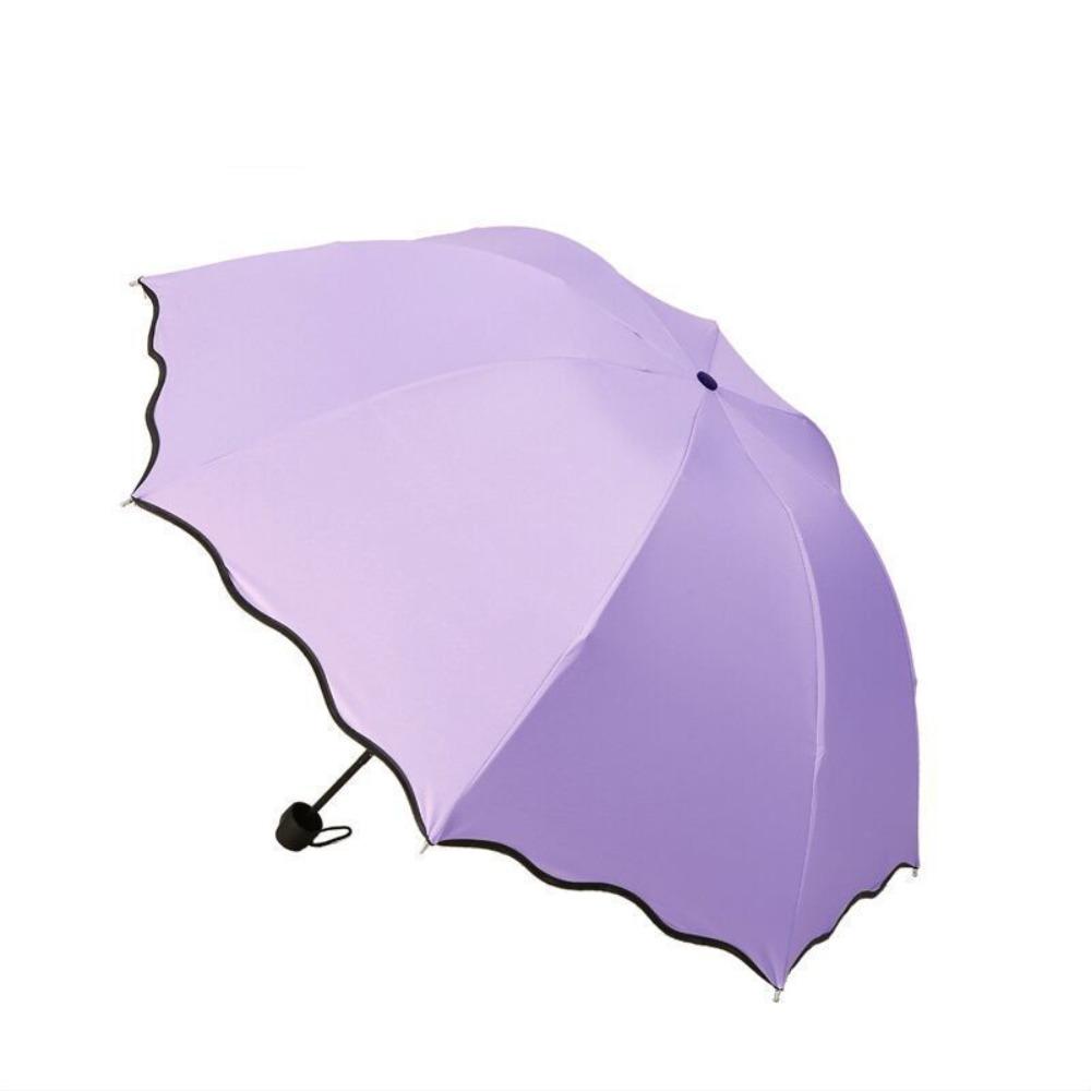 UV Protection Portable Sunshade Bloom In Water Women's Parasol Folding Rain Umbrella Travel