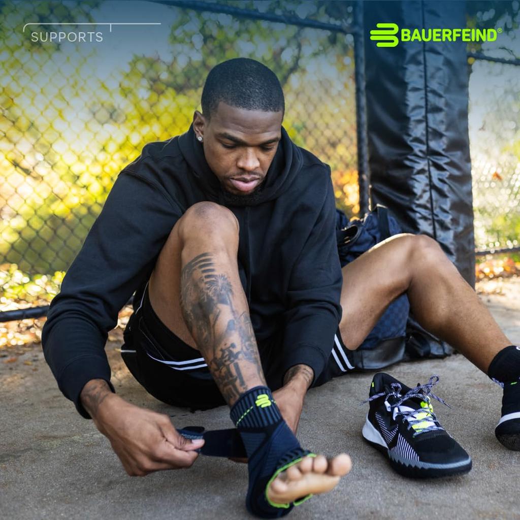 Bauerfeind SPORTS ANKLE SUPPORT Ankle Supporter with Good Ventilation That Wraps and Secures with Figure 8 Shape 1 Piece for Left and Right Made In