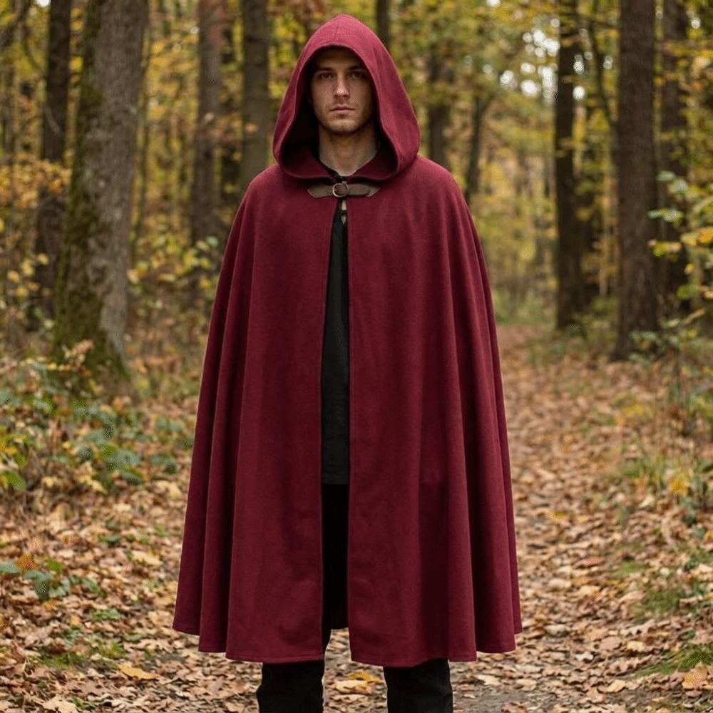 Fantasy Medieval Cloak Dark Style Cosplay Costume Practical Halloween Cloak Halloween Costume