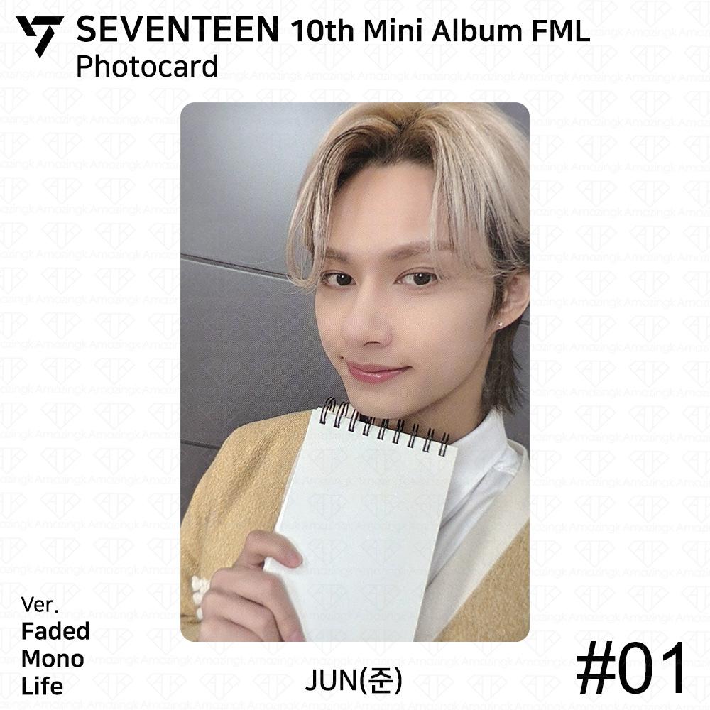 Seventeen 10-й мини-альбом FML Официальная фотокарточка K-POP KPOP Мингю Вону Хоши
