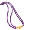 Винтажная Бутик Натуральный Аметист Цитрин Дизайн Крест Цепочка для Свитера Ожерелье Цепочка на Ключицы Женская