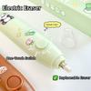Cartoon Design Automatic Eraser Battery Powered No Debris Eraser Electric Eraser Set  Students Use