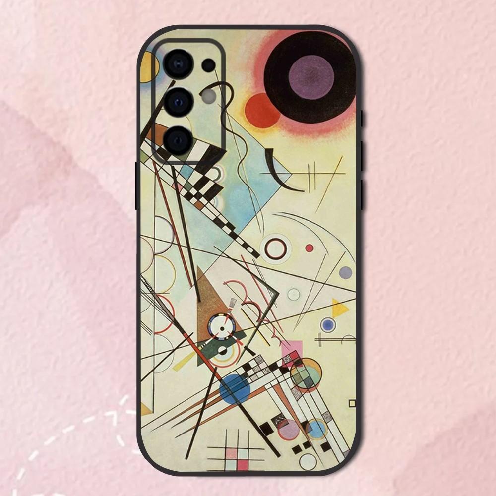 Art Wassily Kandinsky Phone Case For Samsung S24,S21,S22,S23,S30,Ultra,S20,Plus,Fe,Lite,Note,10,9,5G Black Soft Shell