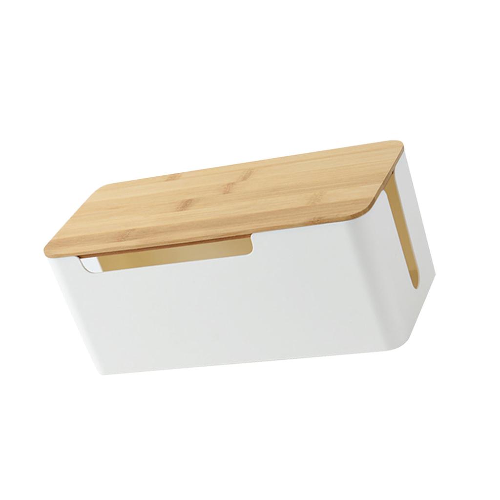 Коробка-органайзер для роутера, Органайзер для сетевого фильтра, Экранирующая коробка для хранения кабелей WiFi-роутера для дома, Однослойная