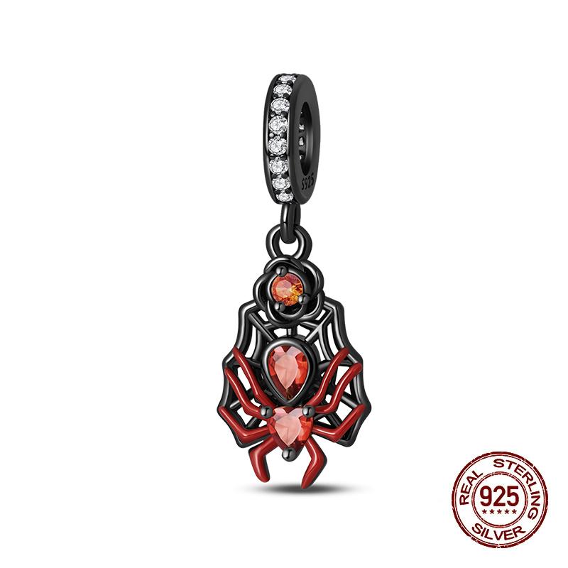 Halloween Charms Bead Copper Luminous Pumpkin Ghost Dangle Fit Bangle Bracelet Necklace Diy Jewelry