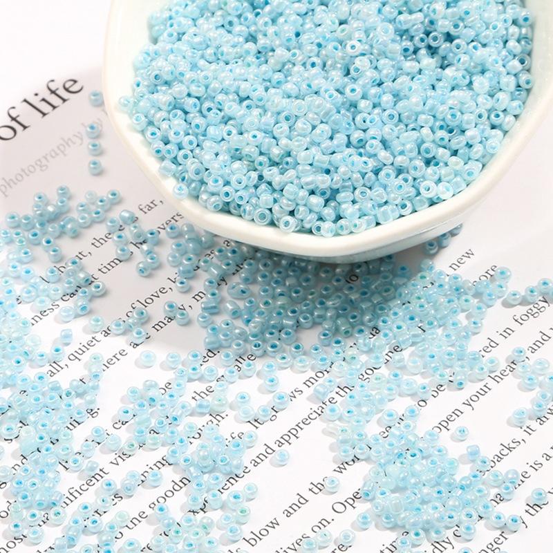Креативные свободные бусины, сделай сам, изготовление ювелирных изделий, стеклянные бусины, маленькие бусины, 250/500 шт., 2/3 мм, ожерелье, браслет, кулон