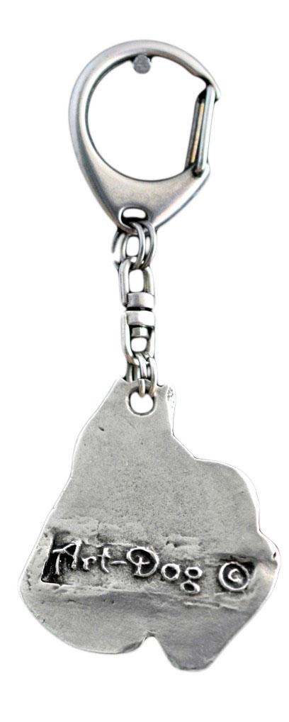 Шнауцер I - посеребренный брелок с собакой в подарочной коробке, украшение на сумочку, подвеска на рюкзак от бренда Art-Dog