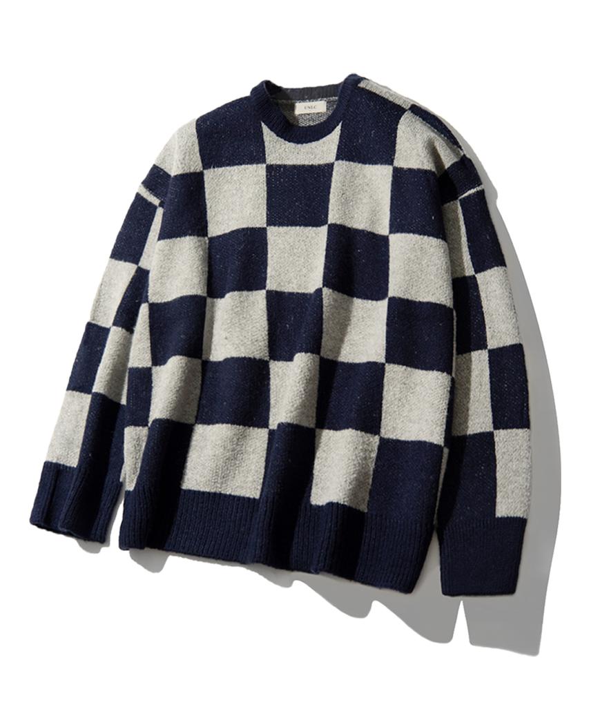 UNLC Check Block Oversized Knit (2 Colors)