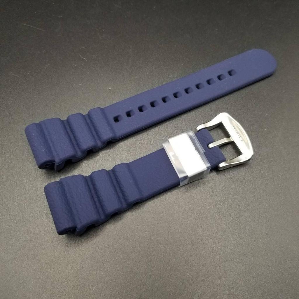 Б/у Оригинальный силиконовый ремешок SEIKO Prospex 22 мм темно-синий для SRPA83JC/4R36-05V0 Резиновый ремешок для часов R02Y012J0