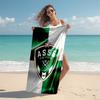 1pc Saint-Etienne Beach Towel, Comfortable and Thick, and Swimming/Bath/Picnic/Camping Towel, Suitable for Seaside Beaches