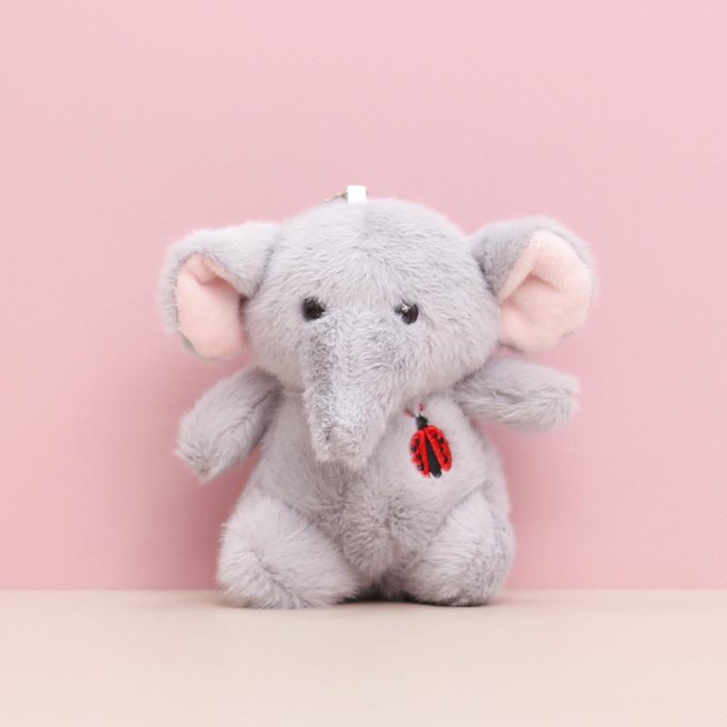 Слон Божья коровка Кролик Медведь Хаски Плюшевая игрушка Брелок Мягкие куклы Животное