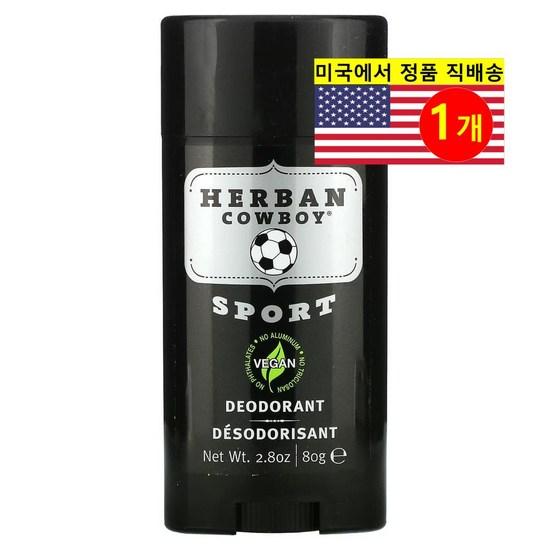 Herban Cowboy Sports Дезодорант, 1 шт., 80 г