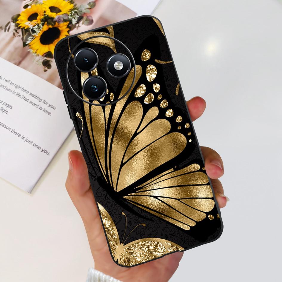 Чехол Для Itel S24 Чехол S667LN Популярный Цветок Бабочка Мягкий Силикон Ударопрочный Чехол Для Телефона Для Itel S24 2024 Бампер S 24 Funda