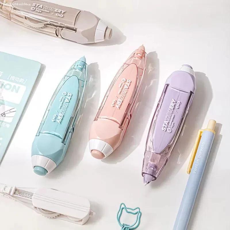 Корректирующая лента цвета Моранди Кавайная белая коррекционная лента Очаровательные корейские канцелярские принадлежности Сменная сердцевина Школьные офисные принадлежности