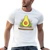 Cute Avocado Toast with smiling avocado design TShirt Work Duty Casual TShirt