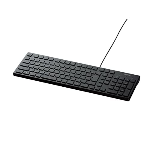 BUFFALO USB Connection Wired Stylish Keyboard Black BSKBU15BK