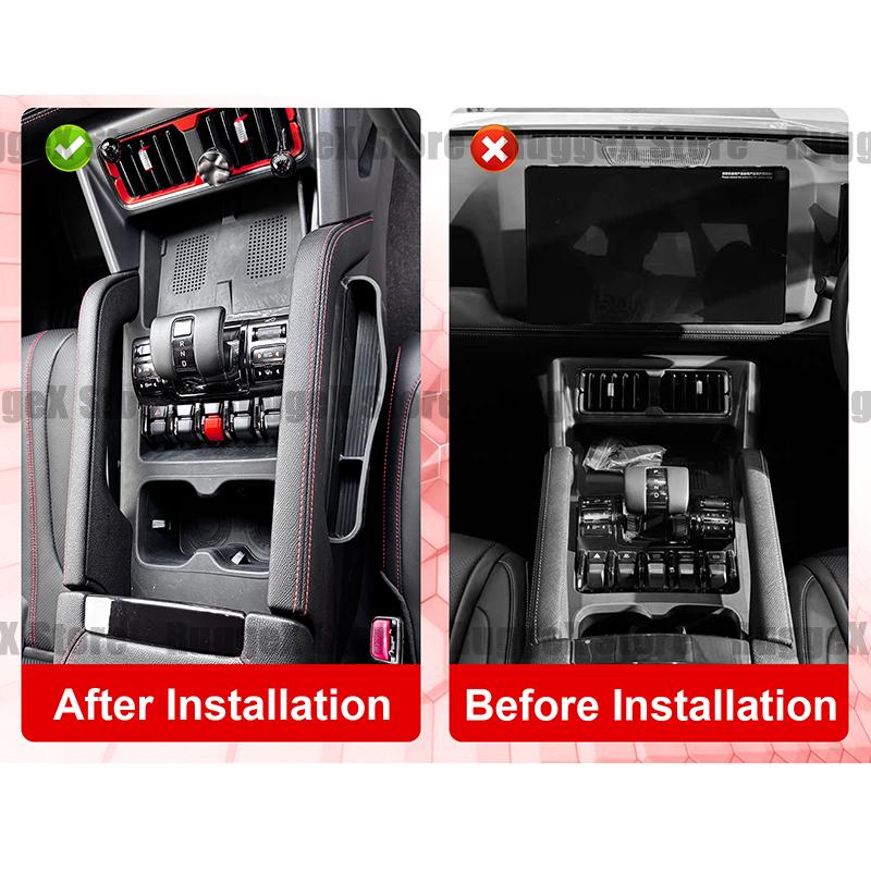 Для BYD Shark 6 Многофункциональный защитный чехол Хранение на центральной консоли Площадка для беспроводной зарядки Силиконовый подстаканник Аксессуары