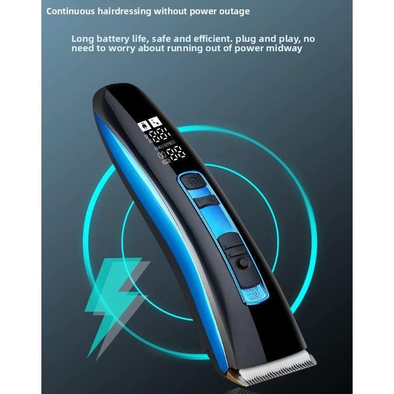 Электрическая машинка для стрижки волос с USB-зарядкой для двойного использования - Удобная бытовая электрическая бритва с ЖК-дисплеем