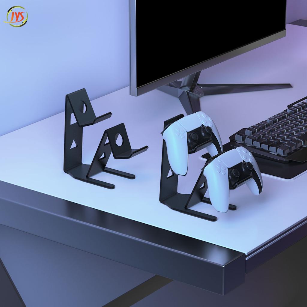 Настольная подставка для контроллера Двойная металлическая подставка для игрового контроллера Подставка для контроллера и мобильного телефона Экономия места Универсальный держатель